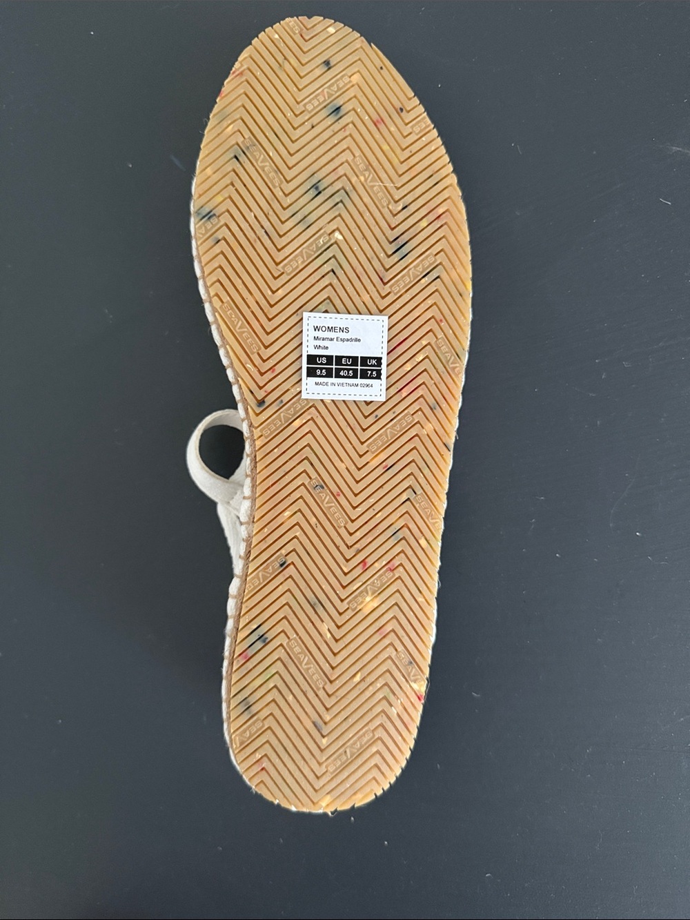 SeaVees white mesh espadrille flat - Picture 4 of 4